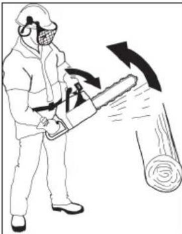 JONSERED CS16i - Kickbacks, skating, bouncing and dropping - 1