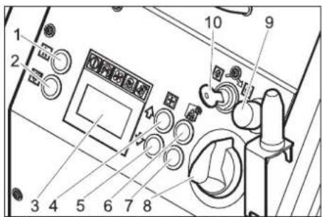 Labeled diagram of a device interior with numbered components for identification