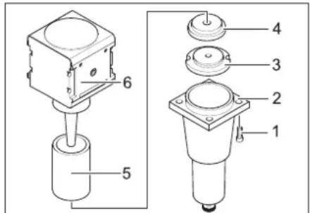 Kärcher IB 740 Adv - A vízleválasztó szűrőbetétjét kicserélni - 1