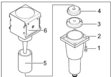 Kärcher IB 740 Adv - Substituir o elemento filtrante no separador de água. - 1