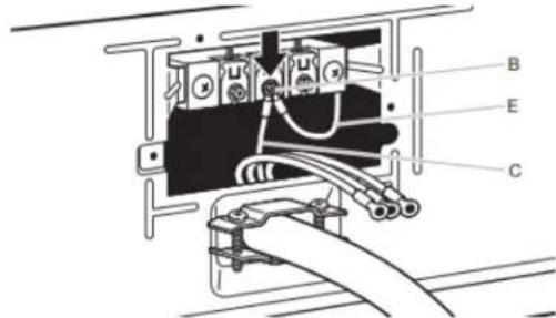 WHIRLPOOL YWED5010LW - Connect neutral bond wire and neutral wire - 1