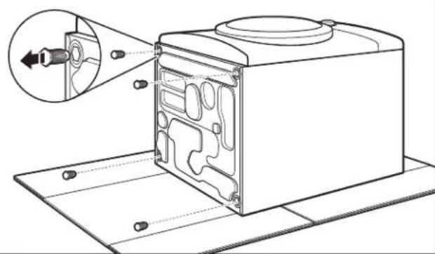 WHIRLPOOL W10869845 - Retirer les pieds existants le cas échéant - 1