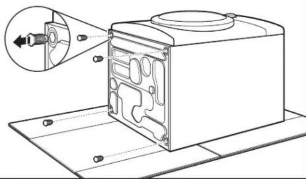 WHIRLPOOL W10869845 - Retire las patas existentes, (si están presentes) - 1