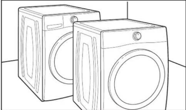 WHIRLPOOL W10869845 - Coloque la secadora en posición vertical y deslícela hacia el frente de la lavadora - 1