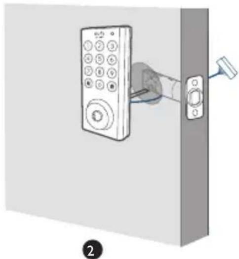 eufy Security Smart Lock R20 - Paso 3: Instalación del panel exterior - 2