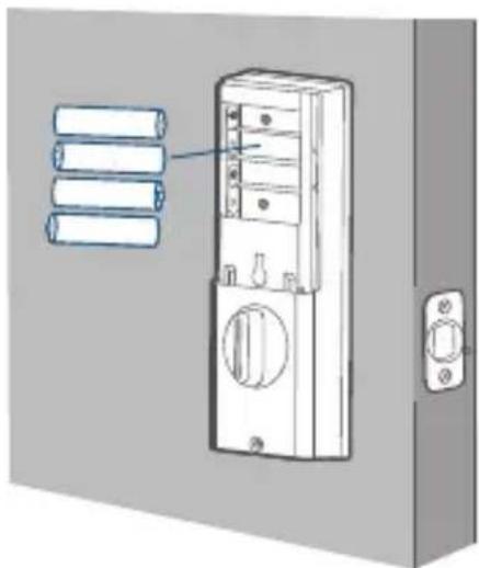 eufy Security Smart Lock R20 - Étape 6 : installer les piles - 1