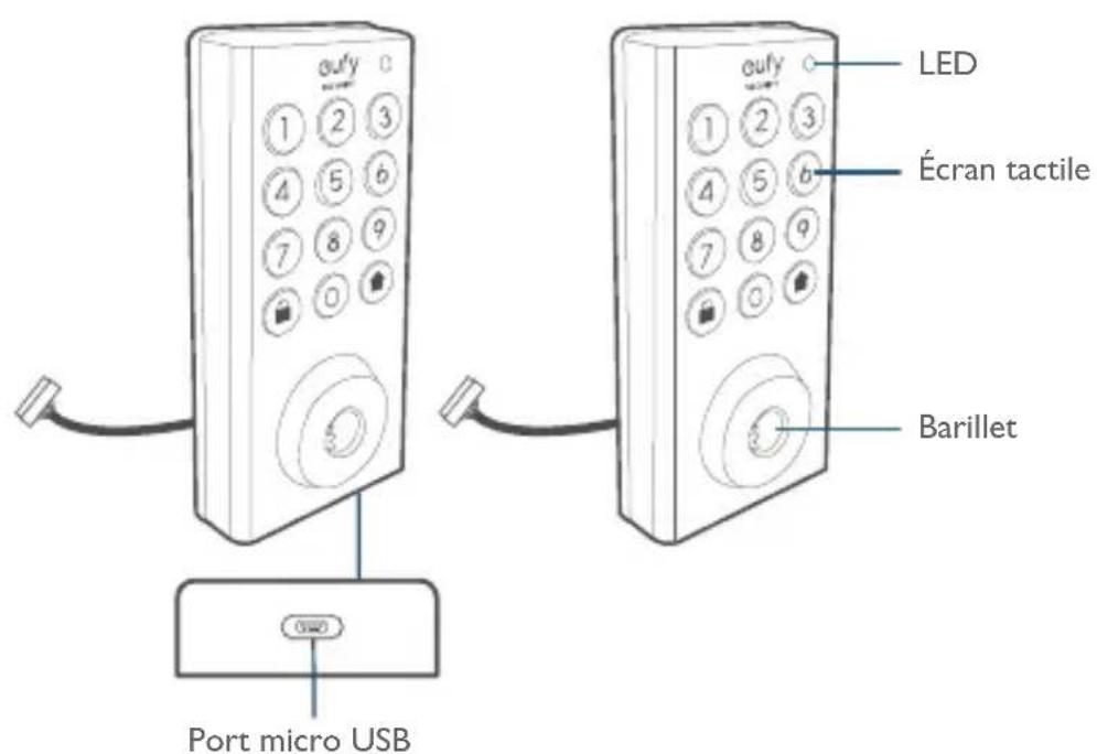 eufy Security Smart Lock R20 - Vue avant - 1