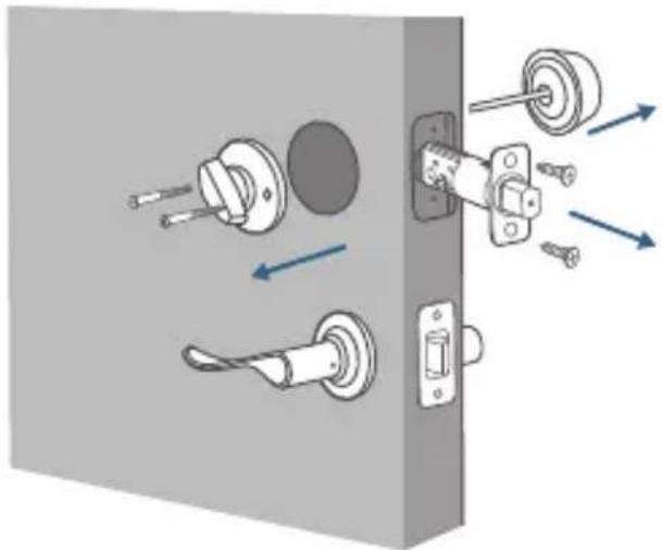 eufy Security Smart Lock R20 - Préparation de la porte pour l'installation - 3