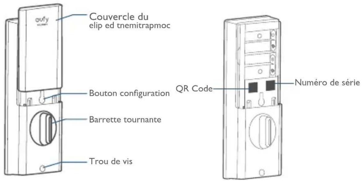 eufy Security Smart Lock R20 - Vue arrière - 1