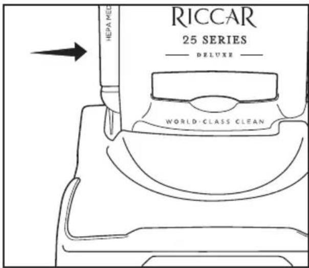 Riccar Premium Pet R25P.2 - Reemplazo del Filtro Secundario - 1