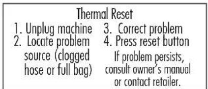 Riccar Premium Pet R25P.2 - Thermal Motor Protection - 3