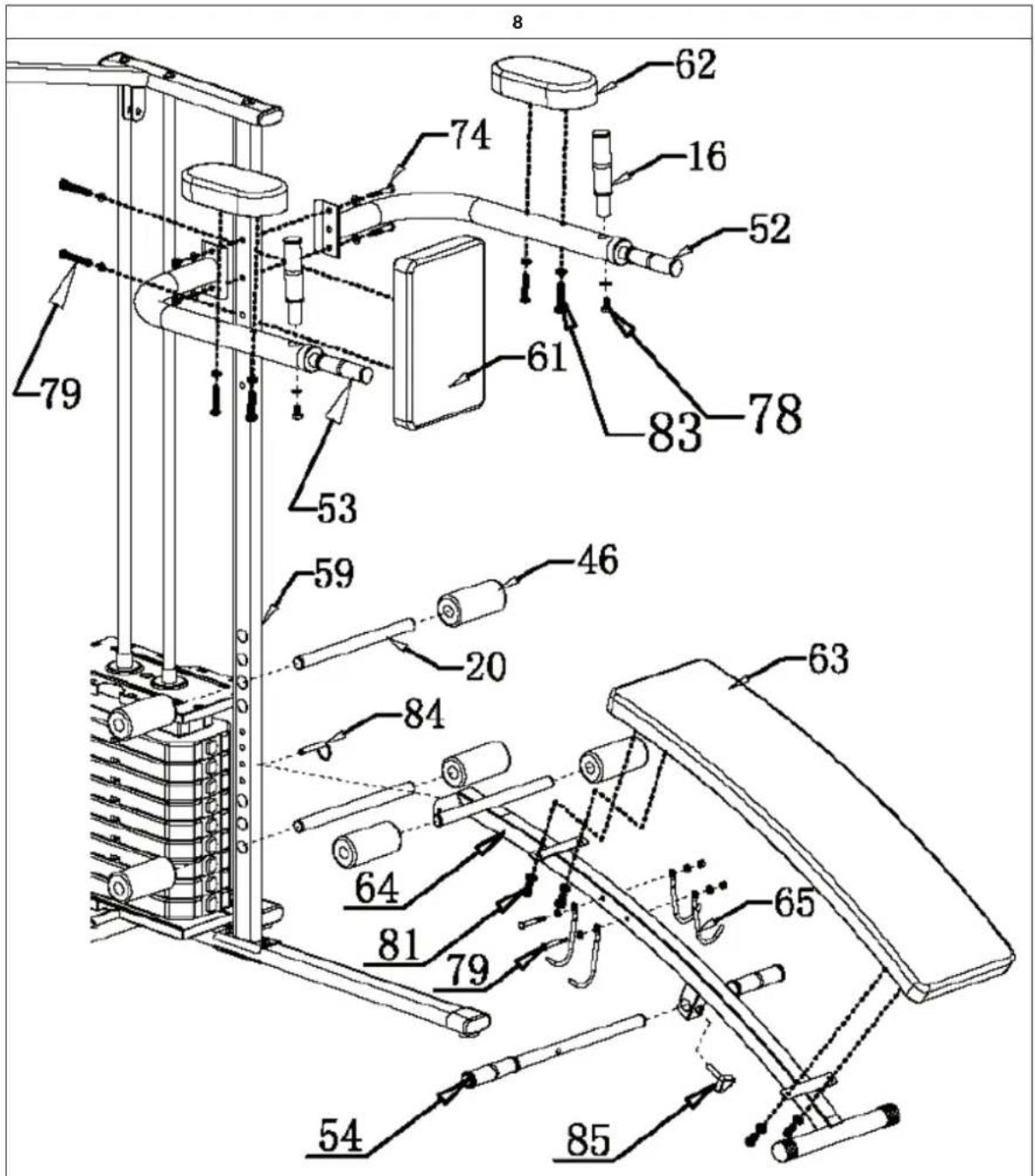 Klarfit Ultimate Gym 3000 - ASSEMBLY - 8
