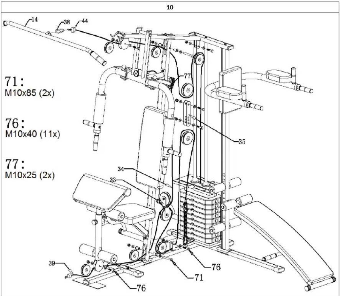 Klarfit Ultimate Gym 3000 - ASSEMBLY - 10