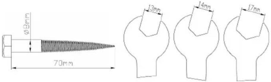 Klarfit First Strike - Clavijas de pared 3. Llave inglesa - 1