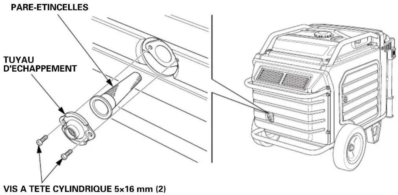 Honda EU70is - ENTRETIEN DU PARE-ETINCELLES - 1