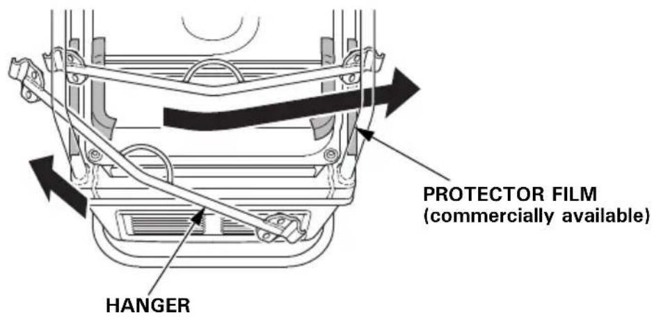 HANGER PROTECTOR FILM (commercially available)