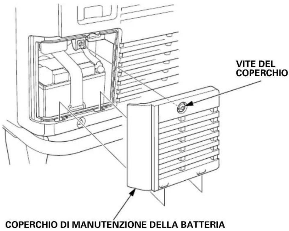 VITE DEL COPERCHIO COPERCHIO DI MANUTENZIONE DELLA BATTERIA