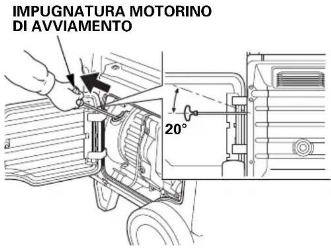 IMPUGNATURA MOTORINO DI AVVIAMENTO 20°