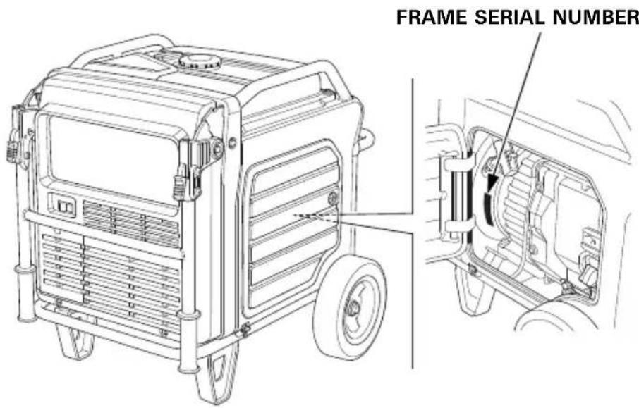 FRAME SERIAL NUMBER