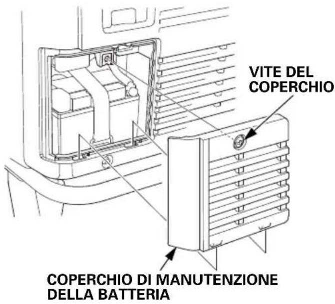 VITE DEL COPERCHIO COPERCHIO DI MANUTENZIONE DELLA BATTERIA