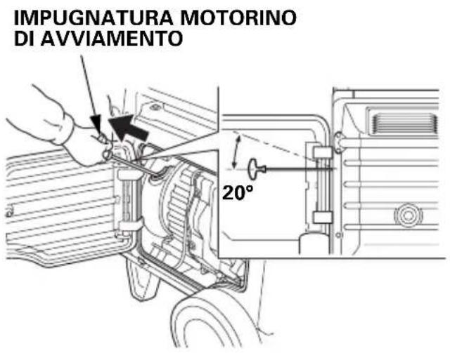 IMPUGNATURA MOTORINO DI AVVIAMENTO 20°