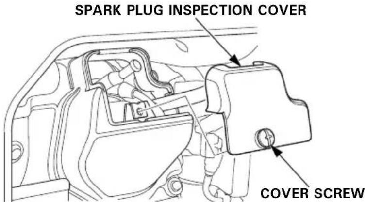 SPARK PLUG INSPECTION COVER COVER SCREW