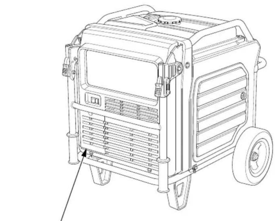 Honda EU70is - Couvercle de visite de la batterie - 1