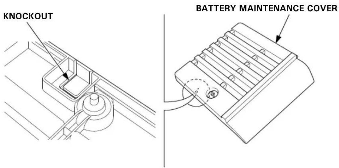 KNOCKOUT BATTERY MAINTENANCE COVER