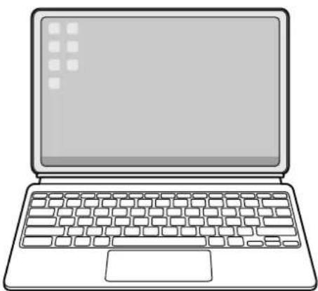 SAMSUNG Galaxy Tab S8 Ultra - Utiliser le pavé tactile et le clavier de l'étui avec clavier - 1
