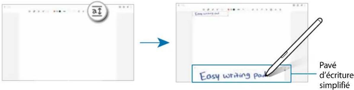 SAMSUNG Galaxy Tab S8 Ultra - Utiliser le pavé d'écriture simplifié - 1