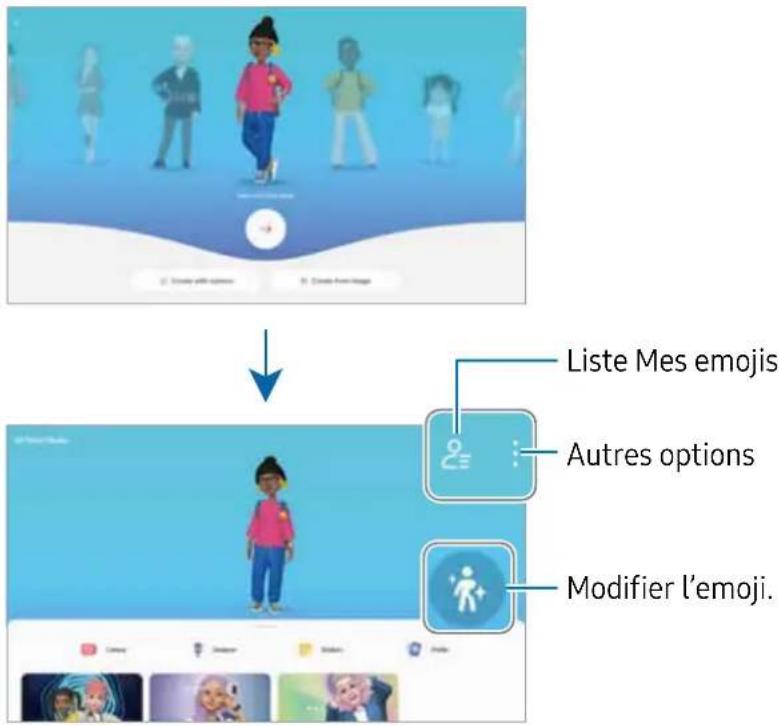 SAMSUNG Galaxy Tab S8 Ultra - Créer un Emoji RA - 1