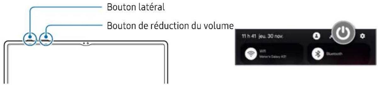SAMSUNG Galaxy Tab S8 Ultra - Allumer et éteindre l'appareil - 1