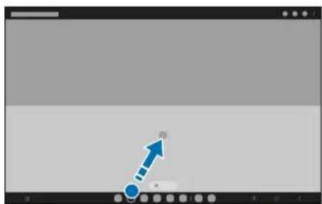 SAMSUNG Galaxy Tab S8 Ultra - Lancer des applications depuis la barre des tâches - 1