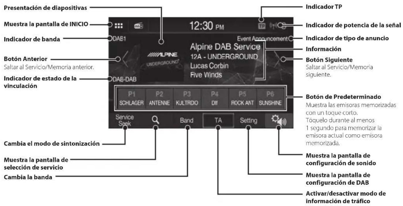 ALPINE iLXW690DU - Funcionamento de DAB/DAB+ - 1