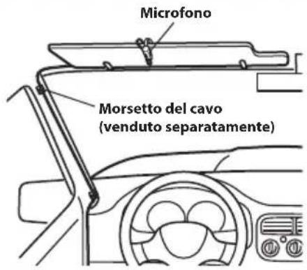 ALPINE iLXW690DU - Installazione del microfono - 1