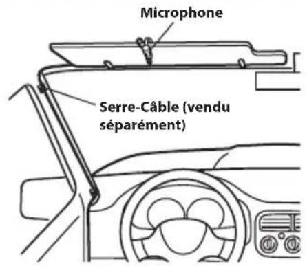 ALPINE iLXW690DU - Montage du microphone - 1