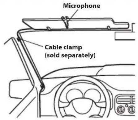 ALPINE iLXW690DU - Mounting the Microphone - 1