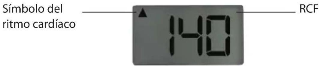 Símbolo del ritmo cardíaco 140 RCF