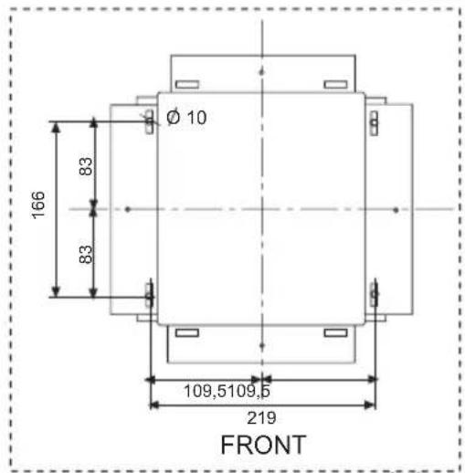 Ø 10 166 83 83 109,5109,5 219 FRONT