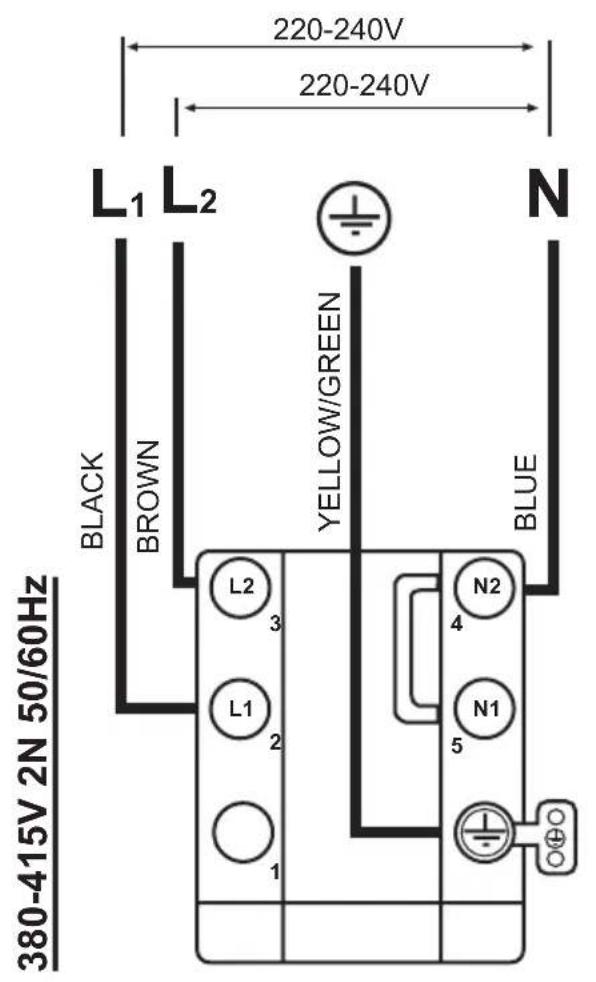Airforce Centrale Aria e Luce - Electrical connection diagram - 1