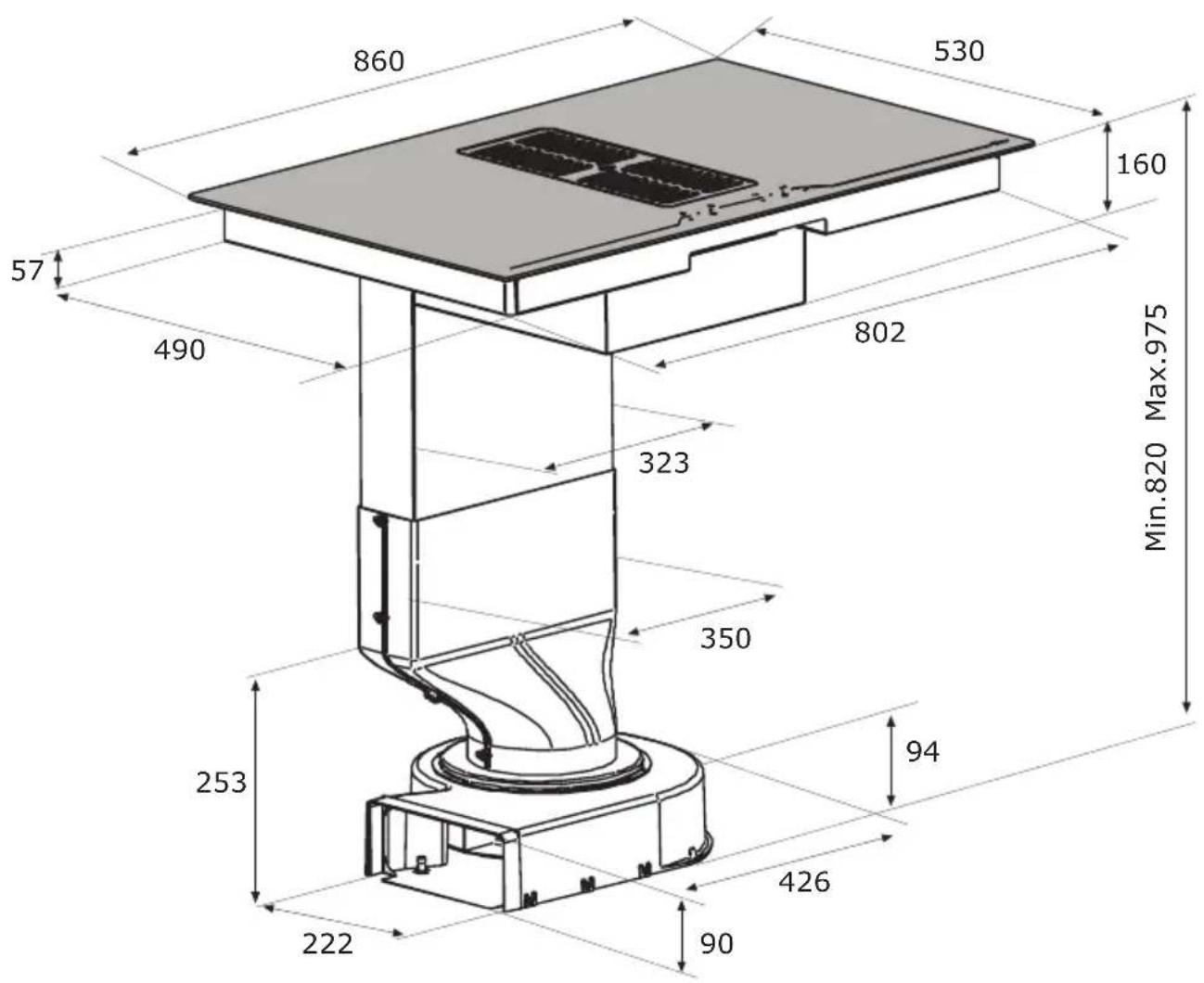 Airforce Centrale Aria e Luce - Technical drawing - 1
