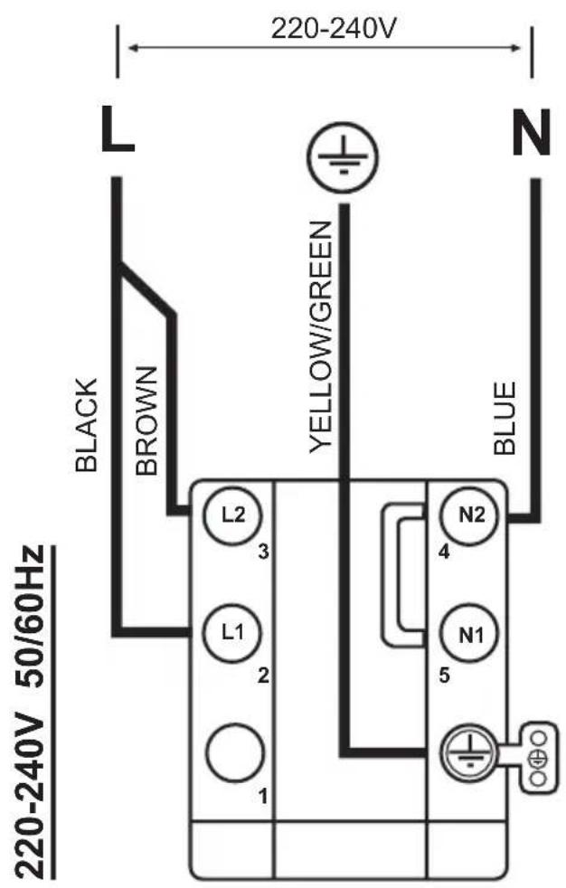 Airforce Centrale B2 - Electrical connection diagram - 2