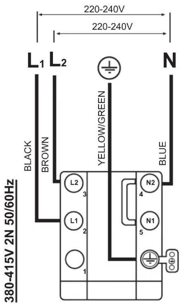 Airforce Centrale B2 - Electrical connection diagram - 1