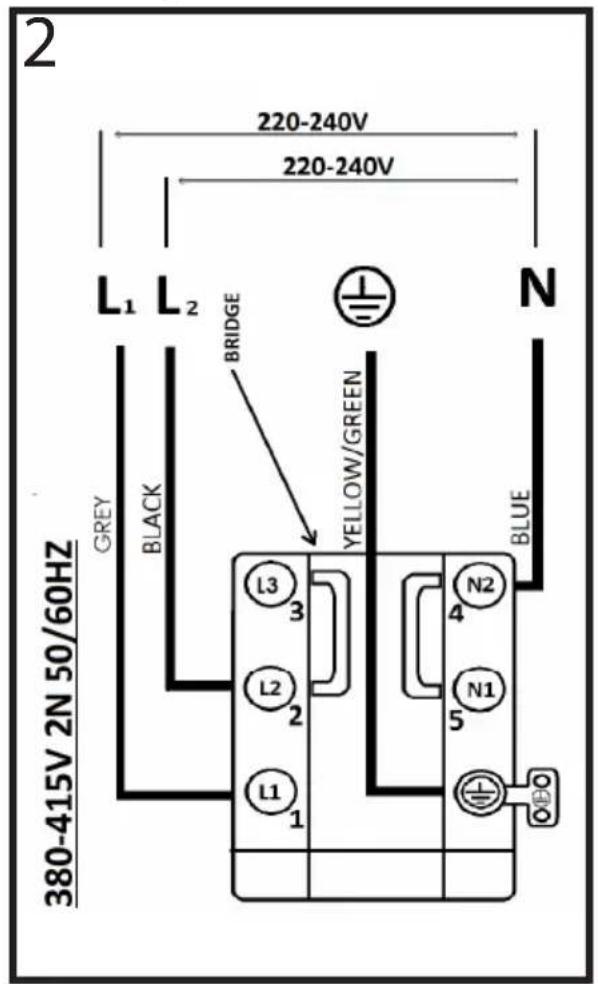 Airforce Centrale 110 XXL - Electrical connection diagram - 2