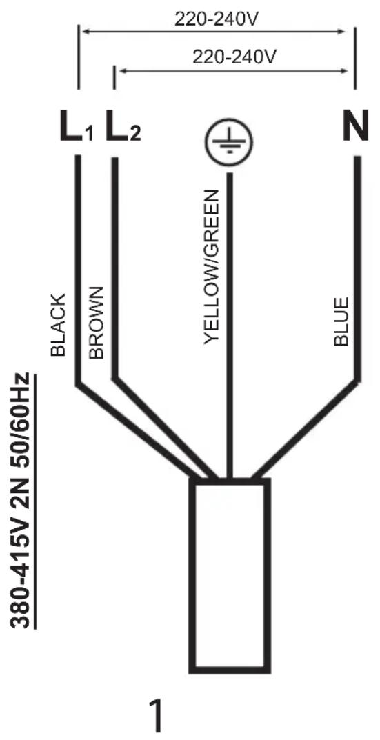 Airforce Slim G5 - Electrical connection diagram - 1