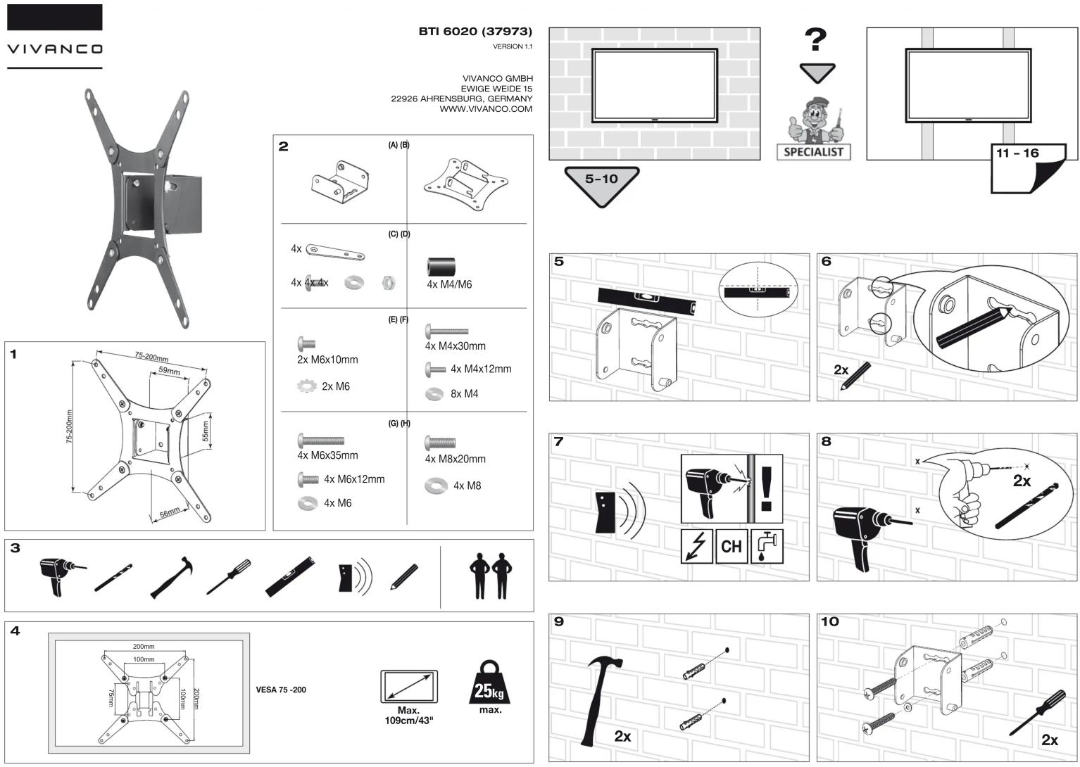 VIVANCO BTI 6020 - 1