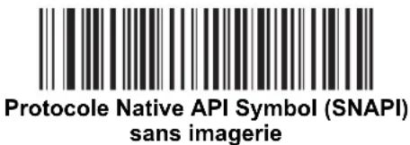 Protocole Native API Symbol (SNAPI) sans imagerie