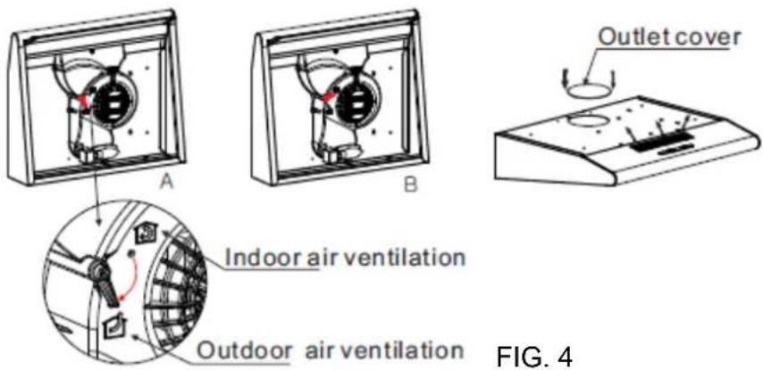 CANDY CFT623XALG - Configuração da ventilação do ar - 1