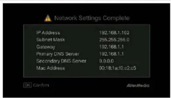 AVERMEDIA Live Streamer CAM 315PW315 - Network Connectivity Test - 1