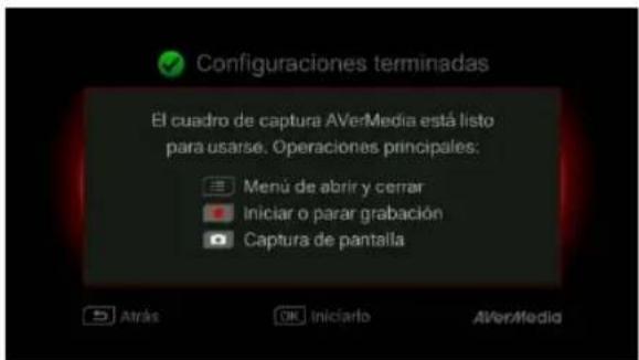 AVERMEDIA Live Streamer CAM 315PW315 - Finalización del asistente de instalación - 1